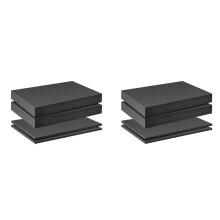 8 Pieces Foam Insert for Cases Tool Box Foam Grid Foam Cubes Shockproof Sponge Pad, 40X40X2cm/40X40X5cm
