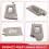 Beige Sun Visor for  Altima 2013-2018 with Vanity Mirror 96401-3TA2A Left Driver Side 6