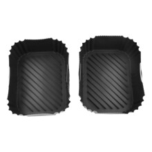 2-Teiliges Airfryer-Zubehörset, Airfryer-Silikonkorb, Ofen-Backblech, Silikon-Topfauskleidung, Dampfgarer, Bräter