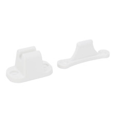 Support de porte de véhicule récréatif Style T en nylon, blanc, loquet compact