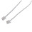 5pcs 9M 30Ft RJ11 6P2C Modular Telephone Phone Cables Wire White 2