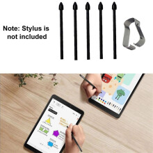 2X Touch Stylus S Pen Tips Spitzen + Stiftclip für Tab S7 S7+/S6 Lite/Note10/Note20 Universal Stylus Tip Black
