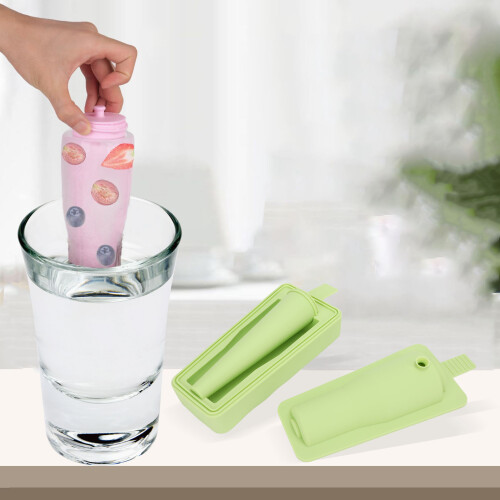 Multifunctional Silicone Whiskey Ice Cube Mold, 430ml, Green