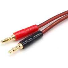 2X 1/4 TS Auf Bananenstecker, 6,35 mm TS Phono Auf Bananenstecker Lautsprecher-Audiokabel, Vergoldeter 1/4 TS Stecker Auf Dual Banana (1,5 M)