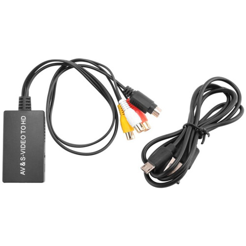 5X Convertitore da SVideo A  Convertitore S-Video E 3RCA CVBS da Composito A Audio Video Supporto 1080P 720P 1
