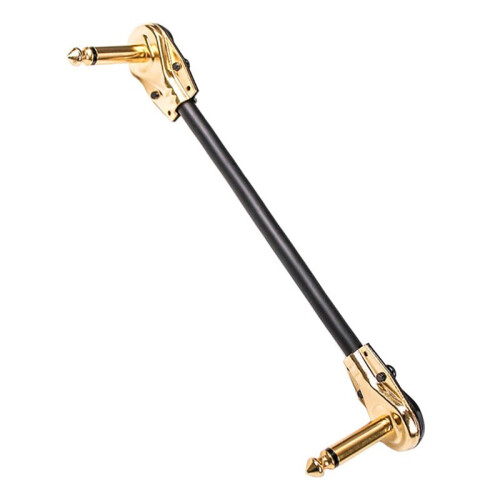 Guitar Patch Cable Effect Pedal Patch Cords 1/4-Inch Right Angle Low Profile Pancake Design for Effect Pedals 9 Pack 2