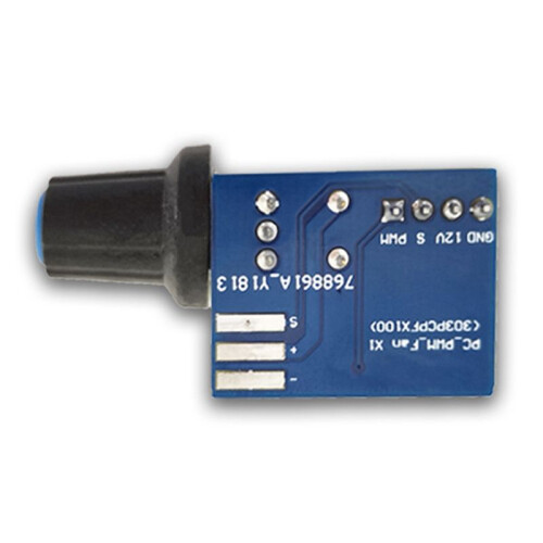 6PCS Computer Case Fan Governor PWM Speed Controller 12V Single Way 4 Pin Low-Power Silent Fan Governor Controller