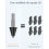 For   Stylus Pen Nib 10Pcs Replaceable High Sensitivity Writing Drawing Tablet Pencil Tip Accessories,Black D 4
