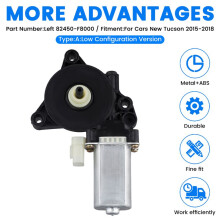 För New Tucson 2015-2018 Fönsterregulatormotor Elektrisk Glasögonlyftmotor Vänster 82450-F8000,A