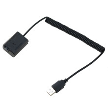 5X NP-FW50 Dummy Battery Spring USB-Oplaadkabel voor A7 A7R A7S A7M A7II A7S2 A7M2 A7R2 A6500 A6300 -Koppeling