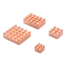 6Set Heat Sink Metal Copper Heatsink Passive Cooling Pad Heat Dissipation Radiator for Raspberry Pi 4 Model B