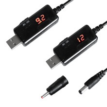 2X Câble D'Alimentation USB 5V à 9V 12V pour Route Charge Adaptateur WIFI Convertisseur de Module USB Boost Via Powerbank USB
