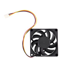 10st 70X70 mm 12V 3-Stifts PC-Datorfodral CPU  BorstlöS Kylare KylfläKt Svart