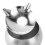 Windproof Iron Ash Tray with Lid – Polished Silver, 12.4oz, 10cm Diameter 5