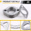 100 Peças Junta de Flange Alta Temperatura com 2 Parafusos de 2,5 Polegadas Diâmetro Interno 120-06310-0002 de 2,5 Polegadas Compatível com para 7