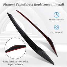 2Pcs Car Headlight Eyebrow Sticker Cover Trim for   2019 2020 2021 2022