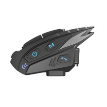 2Set Motorcycle Helmet Headset 5.1 One-Button Networking Free Pairing 10-Person Intercom Distance 2km
