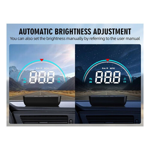 Car HUD   Display OBD Speedometer Windshield Projector  Digital Water Temp Voltage Speed Meter