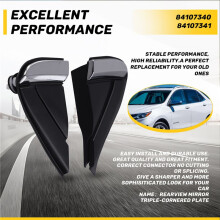 Embellecedor de Placa de Triple Esquina para Espejo Retrovisor de Guardabarros Delantero 84107340 84107341 para Chevy Explorer Equinox 2018-2023