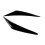 Car Front Headlight Eyebrow  Light Eyelid Eyebrow Resin Headlight Eyebrow for  3 2017-2019 4