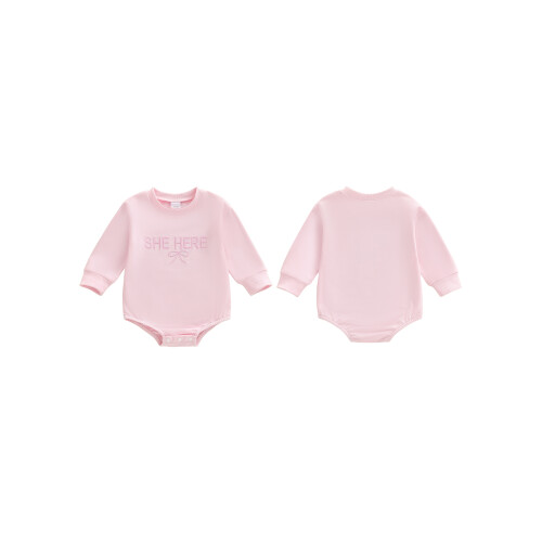 (Newborn, Pink) Ολόσωμη φόρμα με και άνοιξη 1