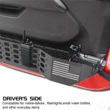 Metal Box Front Door Storage Door Storage Pocket Rack for JL JLU 4XE 2018-2023 Gladiator JT 2020-2023