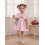 (4-5 Years, Pink) Φόρεμα κοριτσιών με με φιόγκο 3