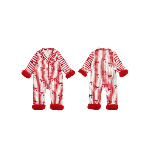 (3-6 Months, Red) Pitseámaí Satin Nollag Éadaí Codlata 1