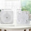 2X Large Waterproof Bathroom Wall Clock, Moisture Proof Temperature Humidity Meter,Suction Clock Watch 6
