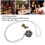 Mini Metal Dice Set Necklace Style 2 with Storage Box, Tiny Polyhedral Toy 3