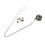 Mini Metal Dice Set Necklace Style 2 with Storage Box, Tiny Polyhedral Toy 12