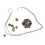 Mini Metal Dice Set Necklace Style 2 with Storage Box, Tiny Polyhedral Toy 14