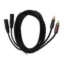 Dual XLR to AV Cable 9.8ft Male to Male for Microphone & Mixer