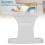 Fermaporta in nylon stile T per caravan bianco compatto 12
