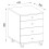 Wooden Roller Container Drawer Lona 50 cm 4
