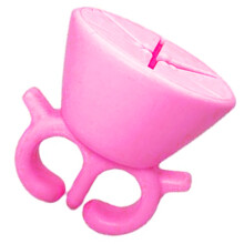 Pink Silicone Weeding Scrap Collector Ring — Portable Heat Transfer Tool