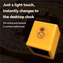 Nerdminers NM TV 350 KH/S Hashrate ESP32 BTC SOLO Lotterys Miner Desktop Clock Low Power Silent B