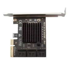 PCI-E 6 -Karte PCI-E 4X Karten PCI Express auf 3.0 6 III 6 Gbps PCIE X4 Erweiterungsadapterkarte