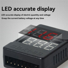 BBX1-8S 1-8S 2IN1 Lipo Battery Voltage Tester/Low Voltage Buzzer Alarm/Battery Voltage Checker Dual Speaker,with Case
