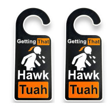2 Szt. Wieszak na Drzwi Hawk Tuah Zabawny Wieszak na Klamkę GettingThat Hawk Tush