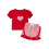 (3-4 Years, Red) Conjunto de 2 cintura elástica. 1