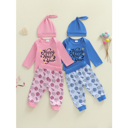 (6-12 Months, Pink) Conjunto de 3 Año Nuevo. 2