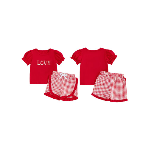 (3-4 Years, Watermelon Red) Conjunto de 2 cintura elástica. 1