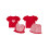 (3-4 Years, Red) Conjunto de 2 cintura elástica. 2