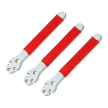 3 Pièces de Clé à Rayons de Vélo de Montagne Rouge, Correcteur de Réglage, Installation D'Outil de Capuchon de Rayon en Acier