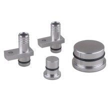 Kit de Ressonador e Redirecionamento PCV para Duramax 6.6L Prateado 2004-2010