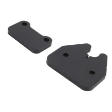 Aluminium-Sonnenblendenclip-Kit, schwarz eloxiert, Lastwagen