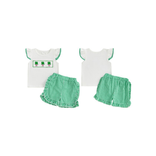(18-24 Months, White) Set de vară în carouri. 1