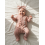 (6-12 Months, Pink) Ολόσωμη φόρμα μωρών κορδέλα μαλλιών 5