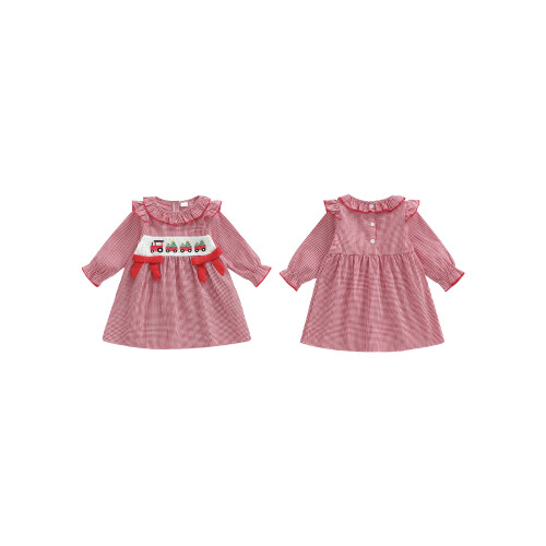 (18-24 Months, Red) Χριστουγεννιάτικο φόρεμα για Fall Clothes 1
